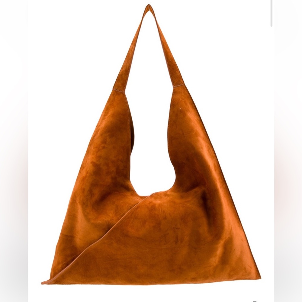 Khaite suede tote with inner pouch